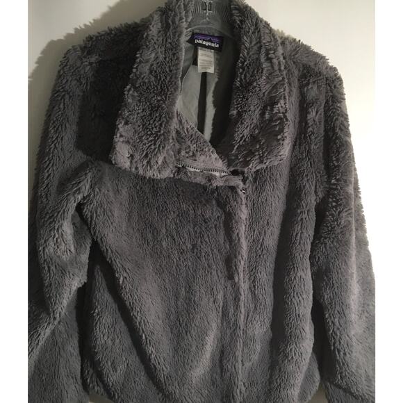 Patagonia Pelage Women's Size Small Gray Super Soft Full Zip Lined Jacket Coat - Picture 4 of 5